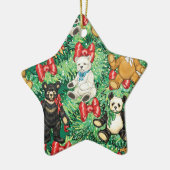 Arbre de Noël avec des ornements d'ours de (Gauche)