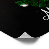 Arbre de Noël avec lumières à cordes Poster (Coin)