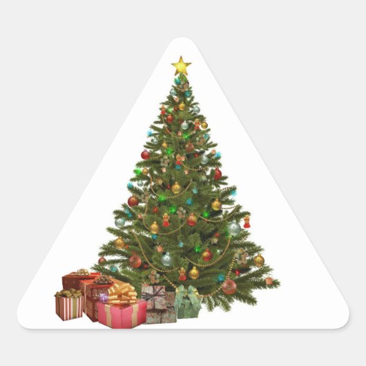 Arbre de Noël Avec Stickers Cadeaux (Devant)
