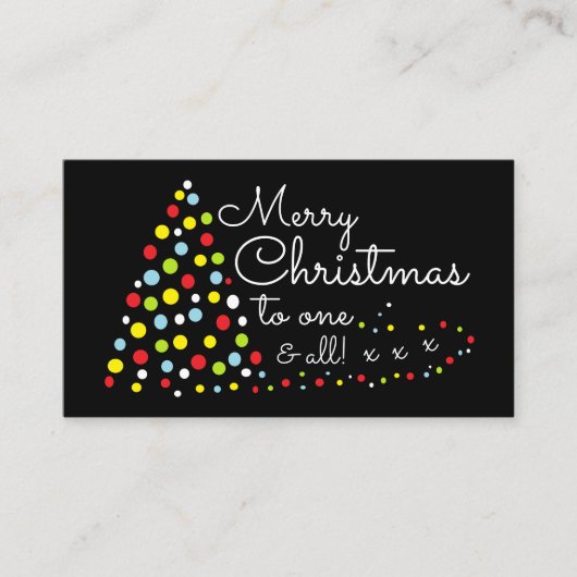 Arbre de Noël, Billet de Noël Invitation (Devant)