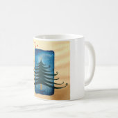 Arbre de Noël Blanc 325 ml Mug blanc classique (Devant droit)