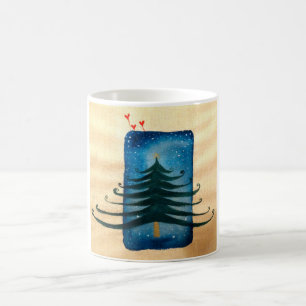 Arbre de Noël Blanc 325 ml Mug blanc classique