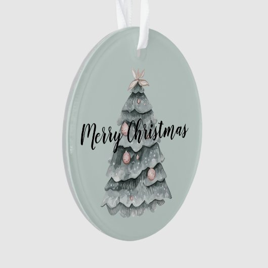 Arbre de Noël blanc rose cerf (devant)