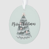 Arbre de Noël blanc rose cerf (devant)