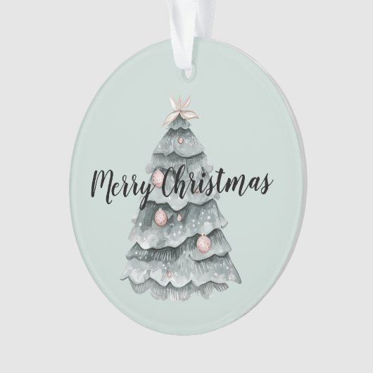 Arbre de Noël blanc rose cerf (devant)