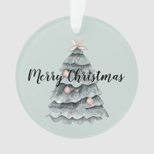 Arbre de Noël blanc rose cerf (devant)