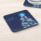 Arbre de Noël bleu Ensemble de Dessous de verre de (Côté gauche)