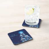 Arbre de Noël bleu Ensemble de Dessous de verre de (Côté Droit)