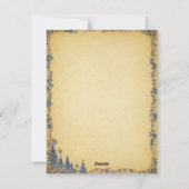 Arbre de Noël bleu foncé et carte cadeau (Dos)