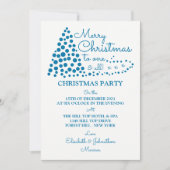 Arbre de Noël Bleu, Invitation à la fête de Noël (Devant)