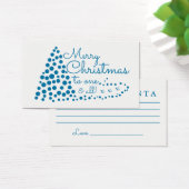 Arbre de Noël Bleu, Lettre pour Père Noël (Bureau)