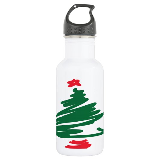 Arbre de Noël Bouteille d'eau (Devant)