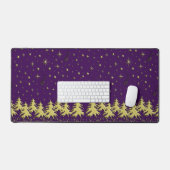 Arbre de Noël brillant doré sur Stars Purple Sky (Clavier et souris)
