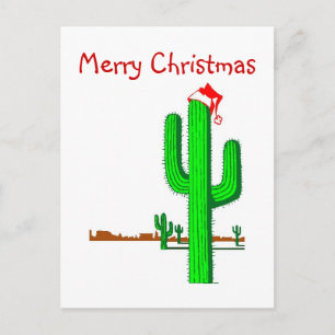 Arbre de Noël Cactus - Carte postale