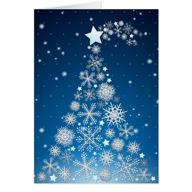 Arbre de Noël, carte (Devant)