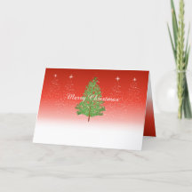 Arbre de Noël Carte de vacances pliée