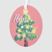 Arbre de Noël Carton Hope & Love Ornament rose (devant)