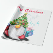 Arbre de Noël Casquette Gnome avec Papier cadeau (Déroulé)