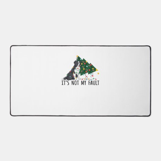 Arbre de Noël Ce n'est pas ma faute Bordure Collie (Recto)