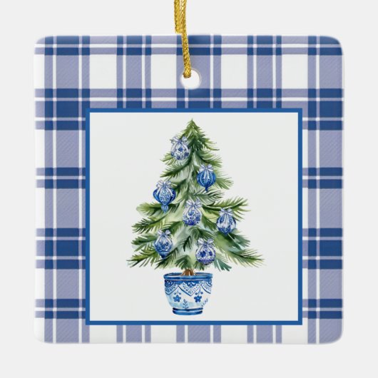 Arbre de Noël Chinoiserie Ornements Céramique (Devant)