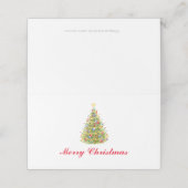 Arbre de Noël classique Plaqué Cartes de Place (Extérieur déplié)