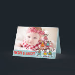 Arbre de Noël coloré Faire-part de naissance enfan<br><div class="desc">Arbre de Noël coloré et amusant Enfants, Joyeux et lumineux voeux de Noël / 1er Noël de bébé / Faire-part de naissance de vacances photo. Conçu par fat*fa*tin. Facile à customiser avec votre propre texte, photo ou image. Pour des demandes personnalisées, veuillez contacter fat*fa*tin directement. Des frais personnalisés s'appliquent. www.zazzle.com/fat_fa_tin...</div>