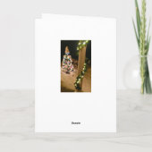 Arbre de Noël couvert d'une carte de neige (Dos)