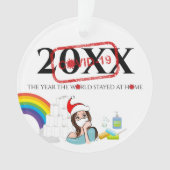 Arbre de Noël Covid personnalisé (devant)