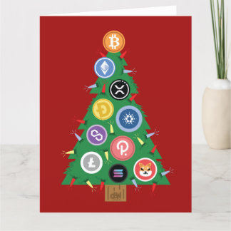 Arbre de Noël Crypto Ornement Carte de Cryptomonna