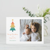 Arbre de Noël dans la carte de vacances twilight (Debout devant)