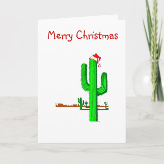 Arbre de Noël de cactus - carte de voeux