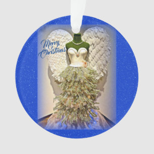 Arbre de Noël de forme de robe de mannequin d'ang