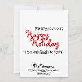 Arbre de Noël de la Moustache - Carte de vacances (Dos)