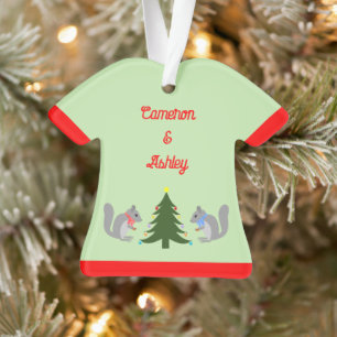 Arbre de Noël Décorant les écureuils Noms personna