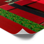 Arbre de Noël décoré avec affiche Cadeaux (Coin)