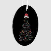 Arbre de Noël des équations mathématiques Xmas Pro (devant)