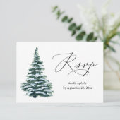 Arbre de Noël d'hiver verdure avec repas RSVP (Debout devant)