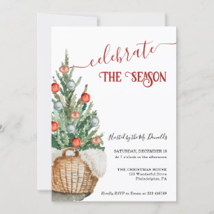 Arbre de Noël Dîner de Noël Invitation