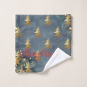 Arbre de Noël doré Vacances de Noël, Branche (Gant de toilette)