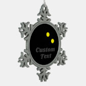 Arbre de Noël double point squash ornement de ball (Gauche)