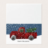 Arbre de Noël du camion Red Retro (Outside Unfolded)