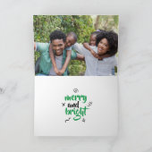 Arbre de Noël du Texas sur carte de vacances rouge (Intérieur)