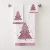Arbre de Noël élégant | Dusty Mauve Pink Splatter (En situation)