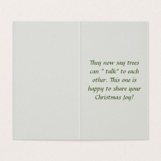 Arbre de Noël en aquarelle de style ancien à Snow  (Inside Unfolded)