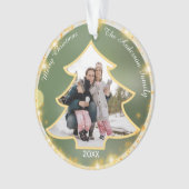 Arbre de Noël encadré photo personnalisée 2 côtés (devant)