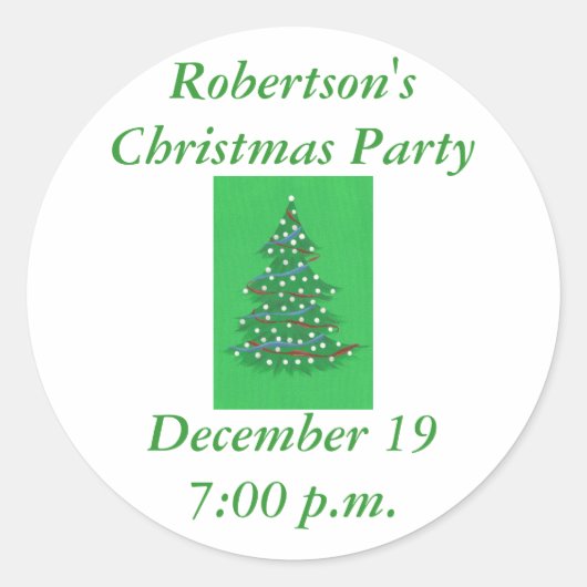 Arbre de Noël, enregistrer les autocollants de fêt (Devant)