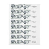 Arbre de Noël envelopper le étiquette de adresse (Feuille)