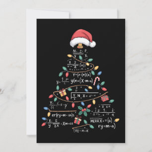Arbre de Noël Equations Mathématiques Xmas Vacance