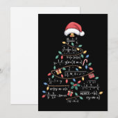 Arbre de Noël Equations Mathématiques Xmas Vacance (Devant / Derrière)