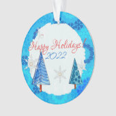 Arbre de Noël et bijoux à flocons de neige (devant)